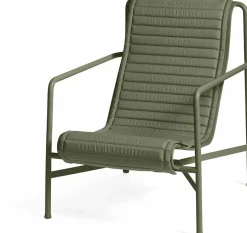 Coussin de lounge chair high matelassé olive Palissade - HAY