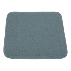 Coussin de siège pour tabouret bleu bouclé 27,5x32x2,5cm Curva - AYTM