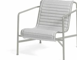 Coussin lounge chair low matelassé gris Palissade - HAY