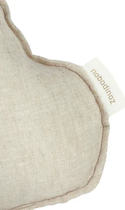 Coussin nuage en lin français greige 24x38cm - Nobodinoz
