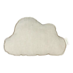 Coussin nuage en lin français greige 24x38cm - Nobodinoz
