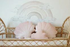 Coussin nuage en lin rose clair - Moi Mili