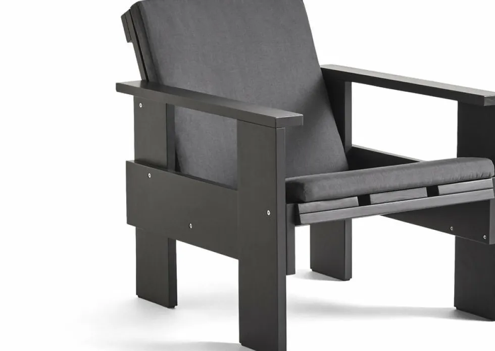 Coussin pliable anthracite pour la chaise longue Crate - Hay
