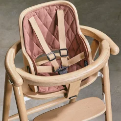 Coussin pour chaise haute en coton bois de rose 28 x 25 cm Tobo - Charlie Crane
