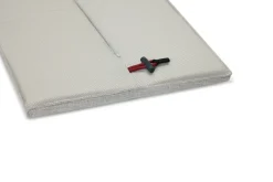 Coussin rayé gris clair pour banc d'extérieur fred's 160x40cm - Fatboy