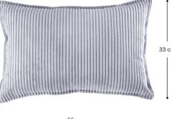 Coussin rectangulaire en velours côtelé blueberry 55x33cm Bolster - Wigiwama