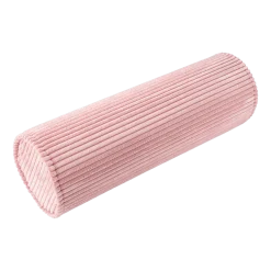 Coussin rouleau en velours côtelé rose 55x18cm Cushion - Wigiwama