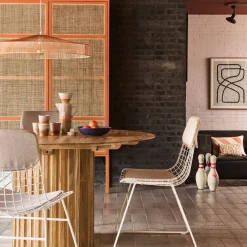 Coussins écrus pour chaise Wire - HKliving
