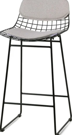 Coussins gris clairs pour tabouret de bar Wire - HKliving