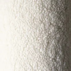 Coussin étoile en sherpa bouclé blanc 37x40x10cm Cushion - Wigiwama