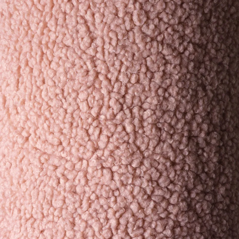 Coussin étoile en sherpa bouclé rose 37x40x10cm Cushion - Wigiwama