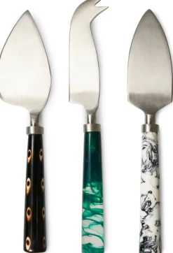 3 Couteaux à fromage en acier et résine Coast Vaisselle 70's - HKliving