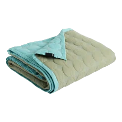 Couverture de lit vert olive 235 x 245 cm Mega Dot - HAY