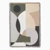 Couverture tapisserie graphique coton 120 x 170 cm Entire - Ferm Living