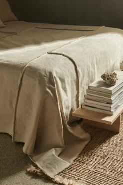 Couvre-lit en coton beige 272x264 cm Offset - Ferm Living