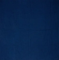 Couvre-lit en coton bleu foncé 260x260cm Sen - Hübsch