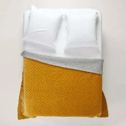 Couvre-Lit Matelassé Malo Jaune Moutarde - Madura