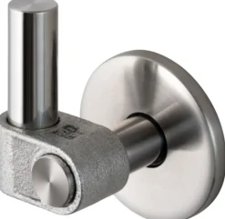 Crochet en acier inoxydable massif argent 7,65 x 4,1 cm - Buster+Punch