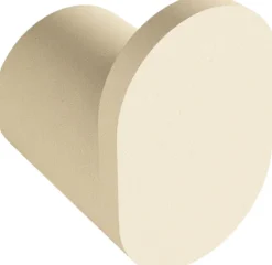 6 crochets à vêtements rond en acier beige cashew 3cm Palo - Metallbude