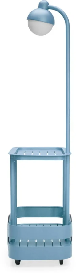 Desserte avec lampadaire en aluminium bleu clair 78 x 55 cm Jolly Trolley- Fatboy