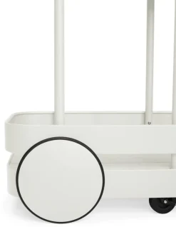 Desserte avec lampadaire en aluminium gris clair 78 x 55 cm Jolly Trolley- Fatboy