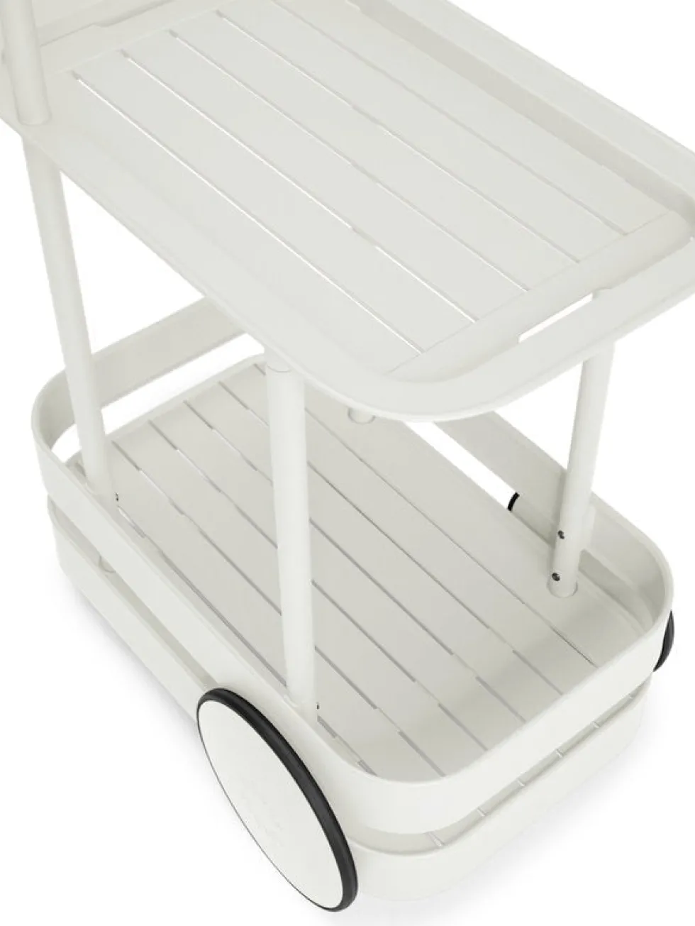 Desserte avec lampadaire en aluminium gris clair 78 x 55 cm Jolly Trolley- Fatboy