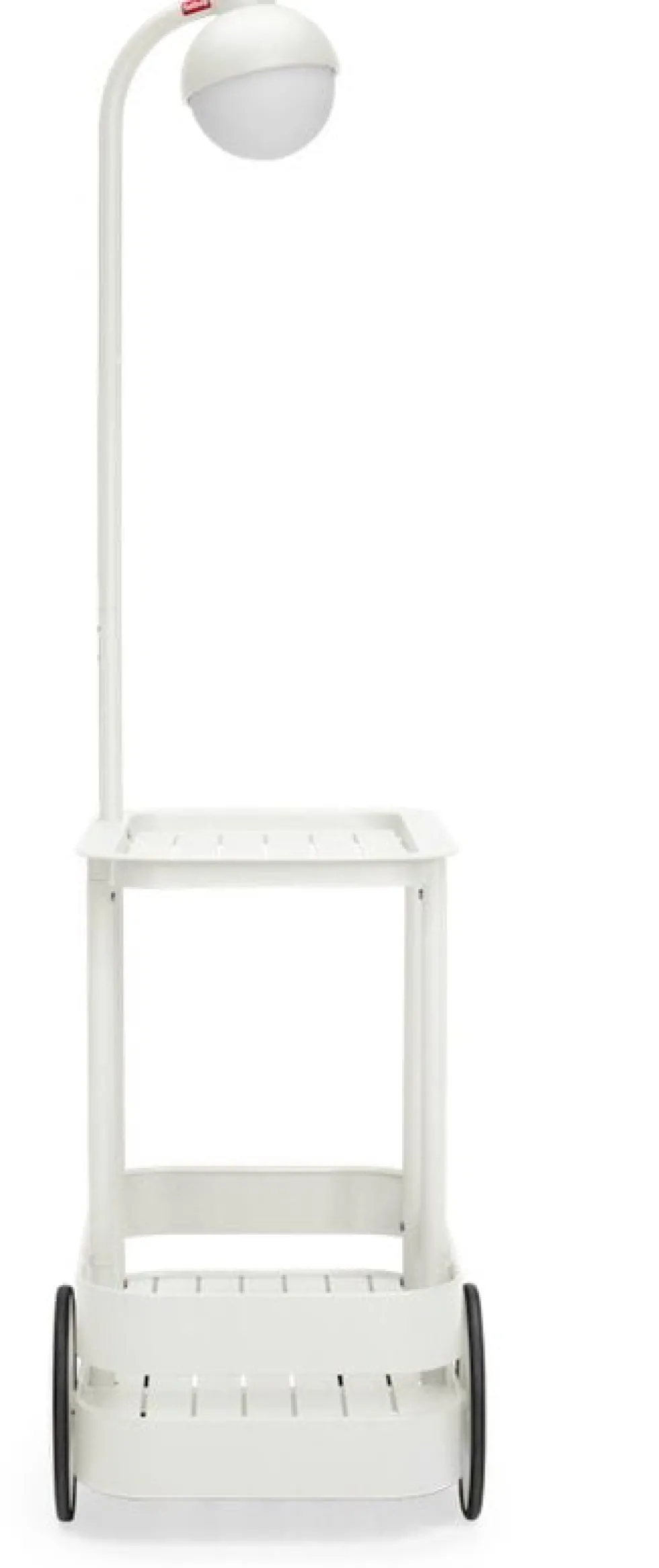Desserte avec lampadaire en aluminium gris clair 78 x 55 cm Jolly Trolley- Fatboy