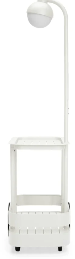 Desserte avec lampadaire en aluminium gris clair 78 x 55 cm Jolly Trolley- Fatboy