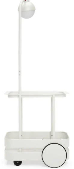 Desserte avec lampadaire en aluminium gris clair 78 x 55 cm Jolly Trolley- Fatboy