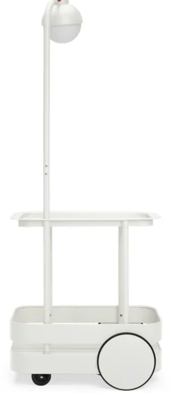 Desserte avec lampadaire en aluminium gris clair 78 x 55 cm Jolly Trolley- Fatboy