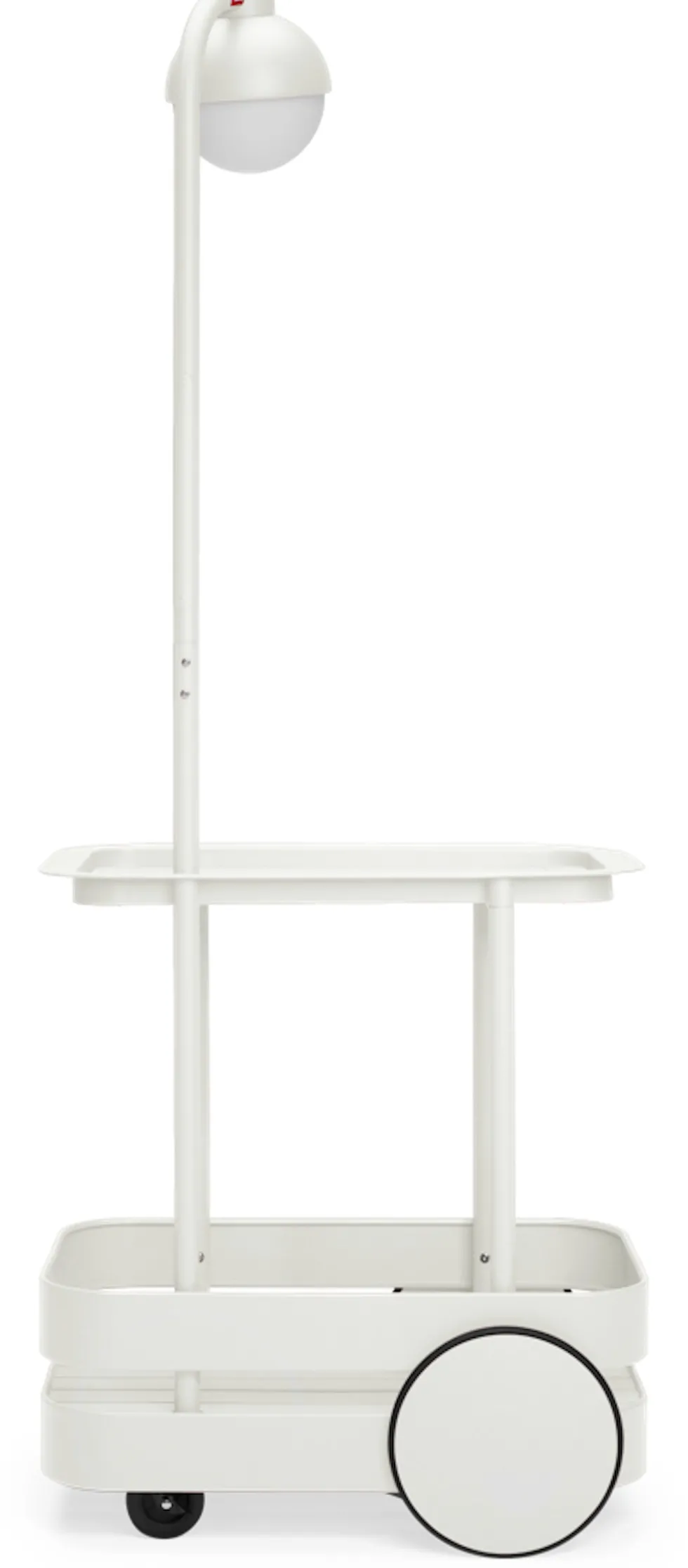 Desserte avec lampadaire en aluminium gris clair 78 x 55 cm Jolly Trolley- Fatboy