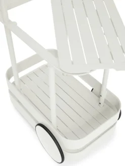 Desserte avec lampadaire en aluminium gris clair 78 x 55 cm Jolly Trolley- Fatboy