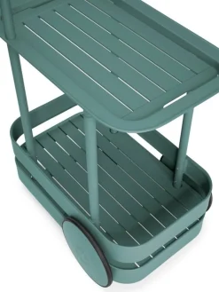 Desserte avec lampadaire en aluminium vert sauge 78 x 55 cm Jolly Trolley- Fatboy