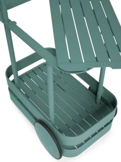 Desserte avec lampadaire en aluminium vert sauge 78 x 55 cm Jolly Trolley- Fatboy