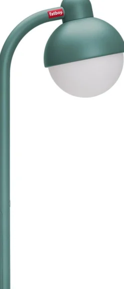 Desserte avec lampadaire en aluminium vert sauge 78 x 55 cm Jolly Trolley- Fatboy