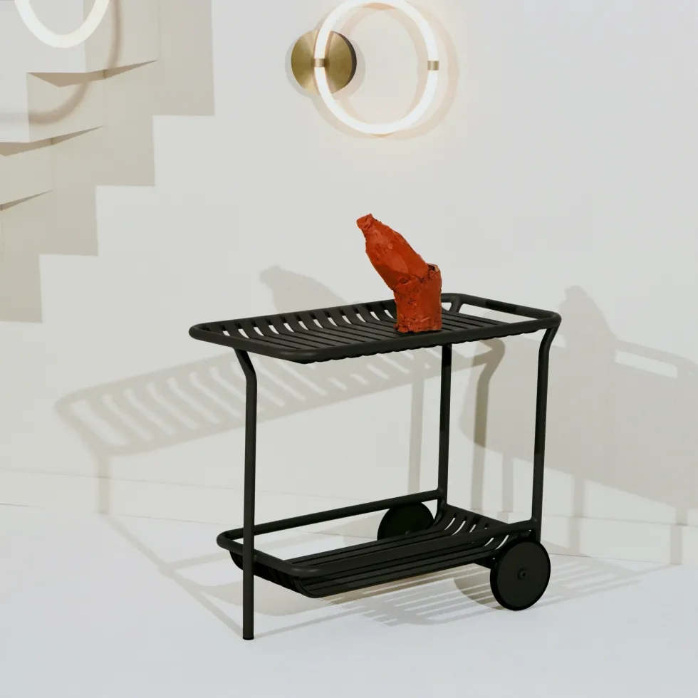 Desserte de jardin noire finition mate Week end - Petite friture