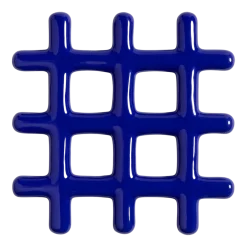 Dessous de plat en céramique bleu 19 cm Grille - &Klevering