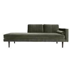 Divan droit en polyester grape leaf green 88x200 cm Wind - Broste Copenhagen