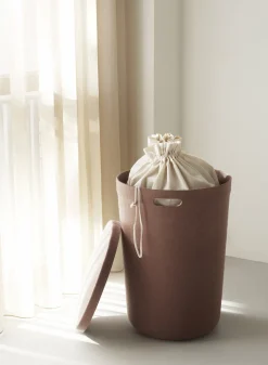 Doublure en coton blanc pour panier à linge Hide - Normann Copenhagen