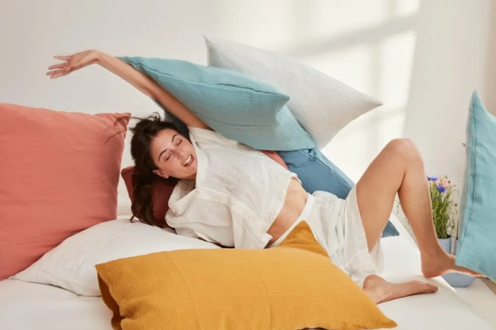 Drap housse en gaze de coton milk 140 x 200 cm - The Cool Republic