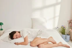 Drap housse en gaze de coton milk 140 x 200 cm - The Cool Republic