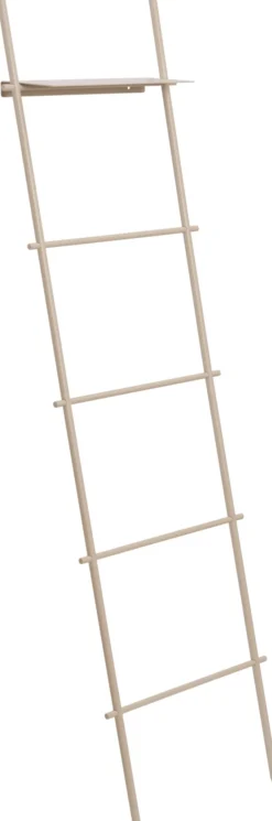Echelle pour serviettes en fer thermolaqué beige 45x15x165cm Dora - Ferm living