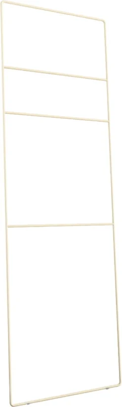 Echelle à serviettes en acier beige cashew 180x55cm Estina - Metallbude