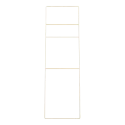 Echelle à serviettes en acier beige cashew 180x55cm Estina - Metallbude