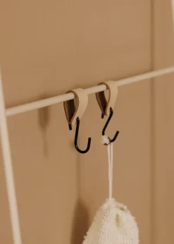 Echelle à serviettes en acier beige cashew 180x55cm Estina - Metallbude