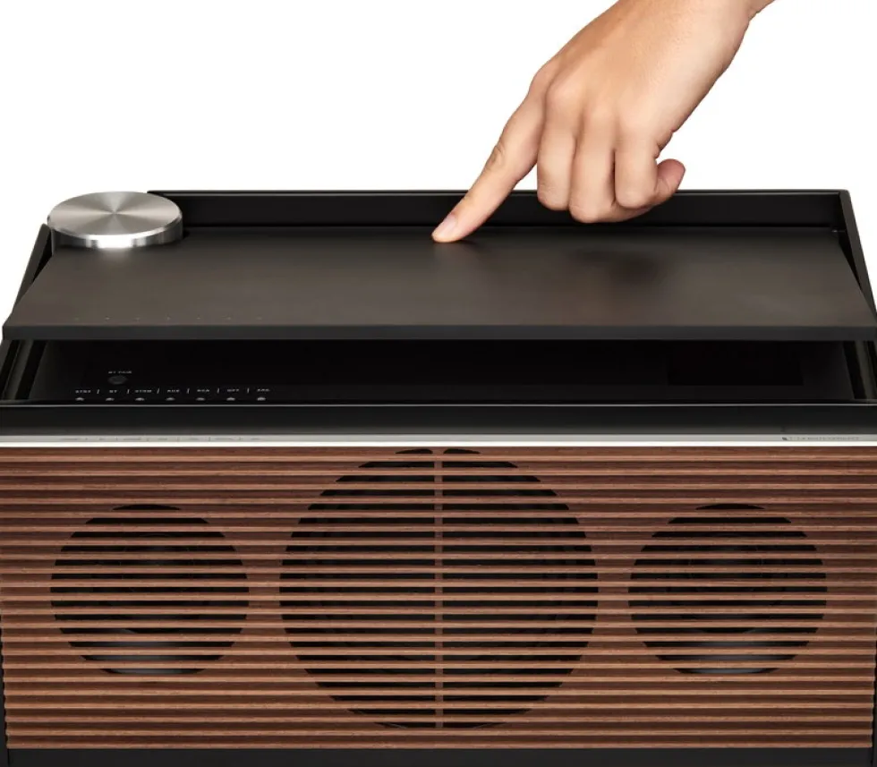 Enceinte en bois multiplis et noyer naturel 36x25x16cm PR Link - La Boite concept