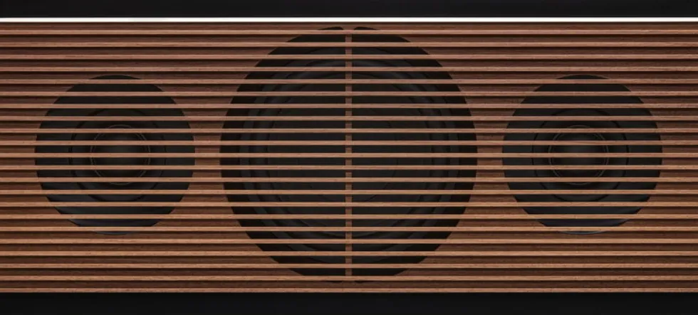 Enceinte en bois multiplis et noyer naturel 36x25x16cm PR Link - La Boite concept