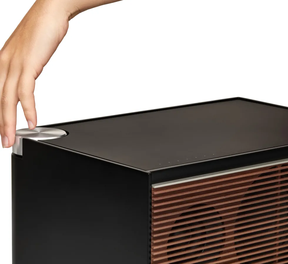 Enceinte en bois multiplis et noyer naturel 36x25x16cm PR Link - La Boite concept