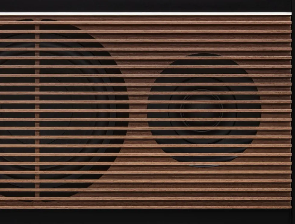 Enceinte en bois multiplis et noyer naturel 36x25x16cm PR Link - La Boite concept