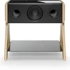 Enceinte noire avec pieds en chêne Cube - La Boite concept